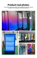 Affichage numérique LCD vertical sur pied avec prise en charge de l'animation tactile à 10 points pour les magasins de détail et l'utilisation commerciale