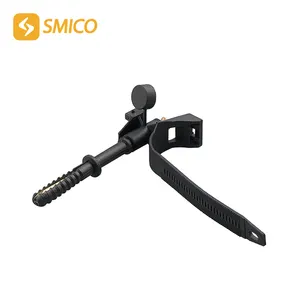 SMZD-1 Self Locking Plastic Cable Tie Front Anchorage With Fixing Nail