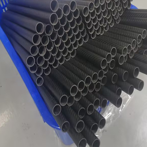 Tubo de fibra de carbono de fábrica HENGLV China 60Mm 80Mm 100Mm 120Mm 200Mm 1000Mm <span class=keywords><strong>1K</strong></span> 3K 6k 12k brillante/tubo de fibra de carbono de sarga mate - Product Image 5