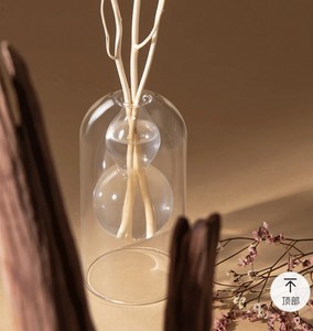 Bottiglia Vuota in Vetro per Aromaterapia Senza Fiamma, Diffusore di Fragranze Premium per Oli Essenziali con Bastoncini in Rattan - Product Image 6
