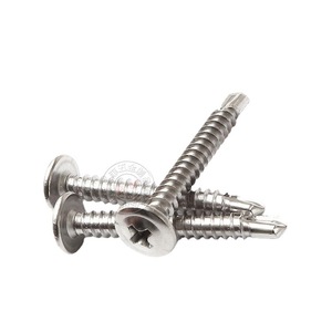 Jiu Fei Wu Jin Stainless Steel 410 Self Drilling <b>Screws</b> <b>Flat</b> Head Phillips Metric Grade A - Product Image 3