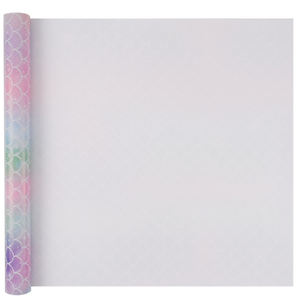 กระดาษห่อของขวัญลายเกล็ดนางเงือกไล่เฉดสี, กระดาษห่อของขวัญสีรุ้งสำหรับเด็กผู้หญิง - Product Image 2