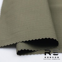 Rongsheng fábrica Stock poliéster algodón TELA ESCOCESA impermeable transpirable resistente al desgaste para ropa táctica al aire libre tejida
