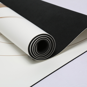 Colchoneta de Yoga de PU ecológica, color puro e inodoro, absorción y evaporación de agua rápida, colchoneta especial <span class=keywords><strong>para</strong></span> yoga y pilates - Product Image 4