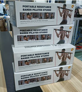 Tubos tonificantes de látex TPE portátiles de 250 libras, conjunto de banda de resistencia para el tobillo con ancla de puerta, equipo de ejercicio de Yoga, 15 Uds. - Product Image 6