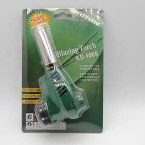 Hot-bán xách tay công suất cao Hàn ngọn đuốc màu xanh ngọn lửa bơm lại Windproof tay kim loại butan ngọn đuốc nhẹ hơn bút ngọn đuốc butan - Product Image 4