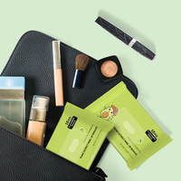 Lingettes démaquillantes portables écologiques non tissées personnalisées (10 pièces) pour le soin hydratant du visage, marque privée OEM