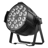 18 projecteurs LED 10W quatre-en-un pleine couleur avec contrôle DMX512, indice de protection IP35, pour bars, mariages, studios de danse - Lot de 24 éclairages