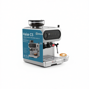 เครื่องชงกาแฟ Haise C5 สแตนเลสสตีล บดและชงในตัว สำหรับใช้ในบ้าน เครื่องทำเอสเพรสโซ - Product Image 1