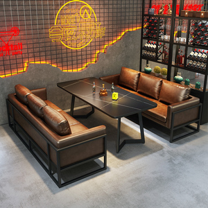 Sofá Estilo Americano en Forma de U para Área de Salón, Comedor o <span class=keywords><strong>Bar</strong></span>, con Mesa y Sillas para Espacio Privado - Product Image 3