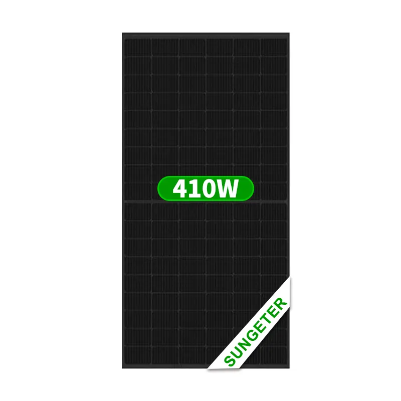 Alle schwarzen Haushalts photovoltaik module Photovoltaik module Modell komplett 182mm 410w mono kristalline Silizium-Solarmodule