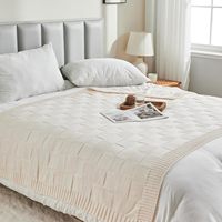 Couverture douce de haute qualité, couvertures tissées personnalisées avec logo, couvertures épaisses pour dormir en hiver