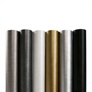 Vinilo Autoadhesivo Metálico Dorado de PVC a Precio de Fábrica, Película Decorativa de Metal Cepillado para Gabinetes, Vidrio y Muebles - Rollo (Cocina) - Product Image 4