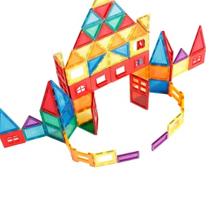 डिय बच्चों की शिक्षा बड़े चुंबकीय प्लास्टिक भवन ब्लॉक टाइल खिलौने - Product Image 4