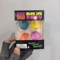 Nouvel ensemble de balles de sport en plastique saveur maltose, jouet anti-stress souple à rebond lent, gadget de décompression sphérique transfrontalier
