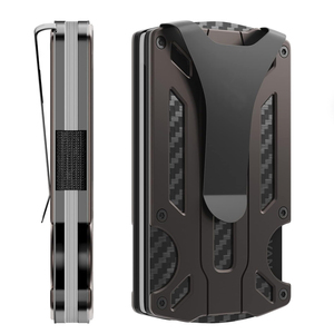 Portafoglio <span class=keywords><strong>in</strong></span> Alluminio 2026 Personalizzato con <span class=keywords><strong>Tasca</strong></span> Frontale, Blocco RFID, Sottile e Minimalista con Linguetta Estraibile per Carte di Credito - Product Image 5