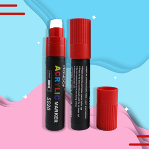 Wholesale Office School Supplies 15MM Tip Acrylic Marker Pen Set Permanent Ink for Paper Writing for Stationery Products - Product Image 6