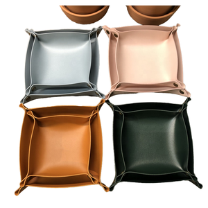 YY Multi Colors <strong>Trays</strong> Luxury Soft Pu Leather Decorative <strong>Tray</strong> Organizer <strong>for</strong> Home <strong>Decor</strong> - Product Image 1