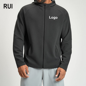 Chaquetas Casuales Transpirables para Hombre Talla Grande RUIQUWIN, Sudadera con Cierre de Cremallera de Secado Rápido que Absorbe el Sudor, para Gimnasio, Entrenamiento, Uso Diario - Product Image 1