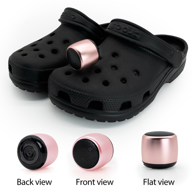 New Arrival Waterproof Mini Wireless Bluetooth Speaker Charms With Buckle for Clog Shoe Decoration Accessories Indoor Outdoor