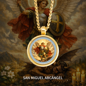 Dijes de <span class=keywords><strong>San</strong></span> <span class=keywords><strong>Miguel</strong></span> Arcángel al por mayor, accesorios DIY de moda resistente para la creación de joyas, venta al por mayor - Product Image 1