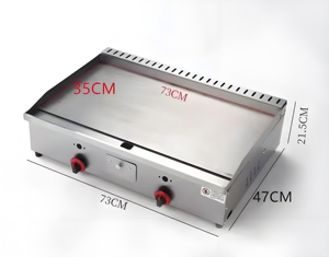 Plancha de Acero Inoxidable a Gas para Cocina Comercial de Restaurante, Parrilla para Filetes, <span class=keywords><strong>Teppanyaki</strong></span>, Fácil de Limpiar, para <span class=keywords><strong>Hotel</strong></span> - Product Image 3