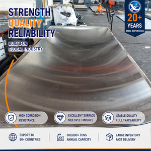 316L 904L 8K Mirror Finish 2.0mm x 1219mm 4'x10' Hot <b>Rolled</b> Stainless Steel Plate for Paper Industry - Product Image 1