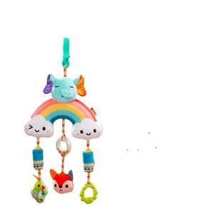 Neonato carillon a vento ciondolo in plastica morbida letto per auto giocattolo per auto arcobaleno educativo - Product Image 1