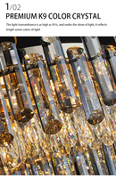 JYLIGHTING Lampe en cristal de luxe Lampe de plafond de salon Moderne Simple Atmosphère Lampe de chambre principale de restaurant de luxe