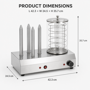 Commercial <b>Electric</b> Hot Dog <b>Steamer</b> with 4 Bun Warmer Spikes Warmer Holding Machine for Cafe Bistro Snack Counter - Product Image 5