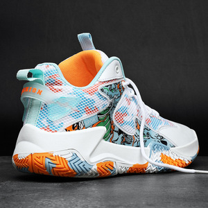 <strong>Outdoor</strong> <strong>Basketball</strong> Sports <strong>Shoes</strong> Fashionable Ankle Protection Wear-Resistant Cool Design for Winter Season Featuring Rubber PU - Product Image 2