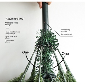 Árbol de Navidad Preiluminado de Alta Gama RTS, Luces LED de Lujo Súper Densas, Adornos Súper Realistas, Ecológico, PE Puro - Product Image 3