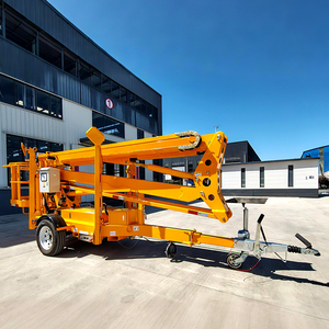 Fabrieksdirect elektrische crankarm-aanhanger gemonteerde gelede hoogwerker hydraulische hoogwerker aanhangwagen spinhoogwerker - Product Image 1
