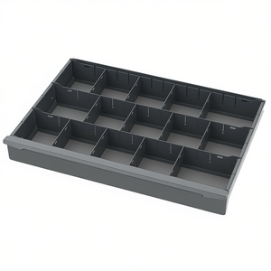 Organizador de coche con cajón y 15 compartimentos, caja de almacenamiento para accesorios interiores de vehículos - Product Image 2