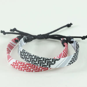 Vòng tay Keffiyeh, vòng tay có thể điều chỉnh với mã quốc kỳ, vòng tay quấn cổ tay kiểu Hồi giáo - Product Image 6