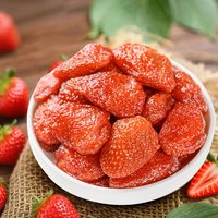 Zachte Gedroogde Aardbei Smaak Heerlijke Gedroogde Aardbei Gedroogde Fruit Snack
