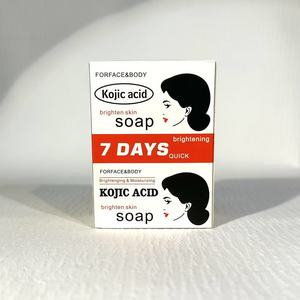 100g di <span class=keywords><strong>sapone</strong></span> da Bar naturale acido Kojic veloce 7 giorni sbiancante fatto a mano idratante per il corpo e il viso che pulisce profondamente l'alleggerimento della pelle scura - Product Image 2