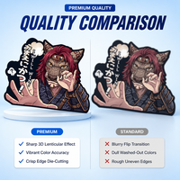 Pegatinas Personalizadas de Dibujos Animados, Calcomanías Lenticulares 3D Impermeables con Movimiento para Coche, Portátil, Refrigerador (Material PET)