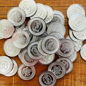 Jetons de jeu d'arcade en métal argenté double face pour machines à griffes et équipements de divertissement - Product Image 5