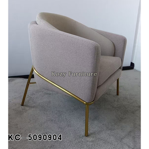 Di lusso moderno divano divano singolo <span class=keywords><strong>tessuto</strong></span> imbottito poltrona per il tempo libero mobili per la casa Hotel <span class=keywords><strong>ufficio</strong></span> - Product Image 2