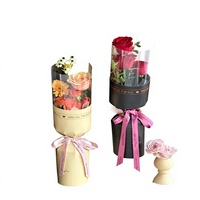 Sacs d'emballage pour fleurs à tige unique, papier d'emballage pour bouquet unique, boîte d'emballage personnalisée pour fleurs