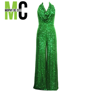 Tute MAXI abiti da sera con <span class=keywords><strong>paillettes</strong></span> senza maniche da donna all'ingrosso - Product Image 2