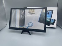 Cross-border 12-inch Mobile Phone Screen Amplifier 14-inch HD Curved Screen Plastic Universal Suction Cup Bracket Model T6