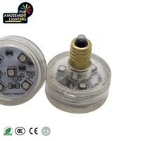 Lumière d'ambiance extérieure LED pour Halloween, 9 pièces, préprogrammée, IP65 E10 SMD RGB, fonctionnement automatique, 40 mm, AC24V, angle de 360°, pour parcs