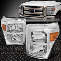 Nouveaux phares Saivis pour 11-16 pour F250 F350 SUPER DUTY, boîtier chromé, feux de position ambrés, 6000K