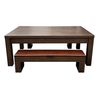 Table combinée 3-en-1 de 7 pieds, idéale pour la salle de jeux à domicile : billard, tennis de table et table à manger, en MDF avec coussinets – Prix de gros – Meilleures ventes