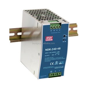 Meanwell Authorized NDR-240-48 Din Rail Power Supply 240W 48V Single Output Slim Type PFC 5A Output Current Best Portable Option - Product Image 1
