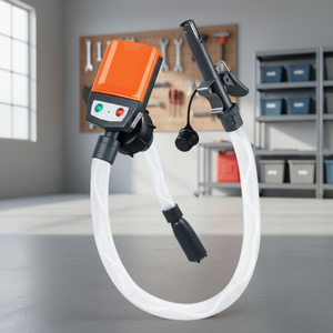 Pompe de transfert portable semi-automatique alimentée en courant continu, 4 adaptateurs, tuyau de décharge de 51 pouces, 3,8 GPM, basse pression, OEM 5V/12V, automobile - Product Image 4