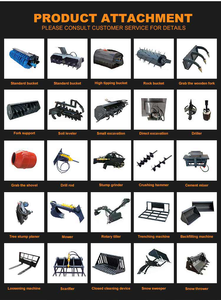 رافعة انزلاقية التوجيه تعمل بالديزل من الشركة المصنعة الصينية معتمدة من وكالة حماية البيئة، متوفرة في الولايات المتحدة مع كسارة مطرقية - Product Image 5