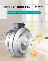 Ventilateur de conduit circulaire en métal industriel de haute qualité 1105CFM